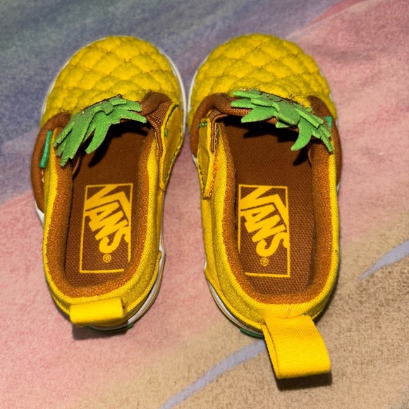 Vans Pineapple Slip On Shoes toddler size 5 yellow green - Picture 6 of 8